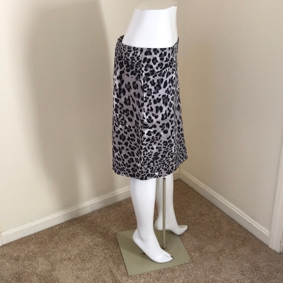 NWT! ELLEN TRACY size 8 grey multi skirt - Picture 3 of 9